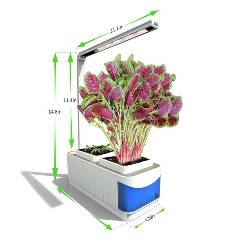 Indoor Herb ;) Vegetable Flower Growing Kit with Growth Light