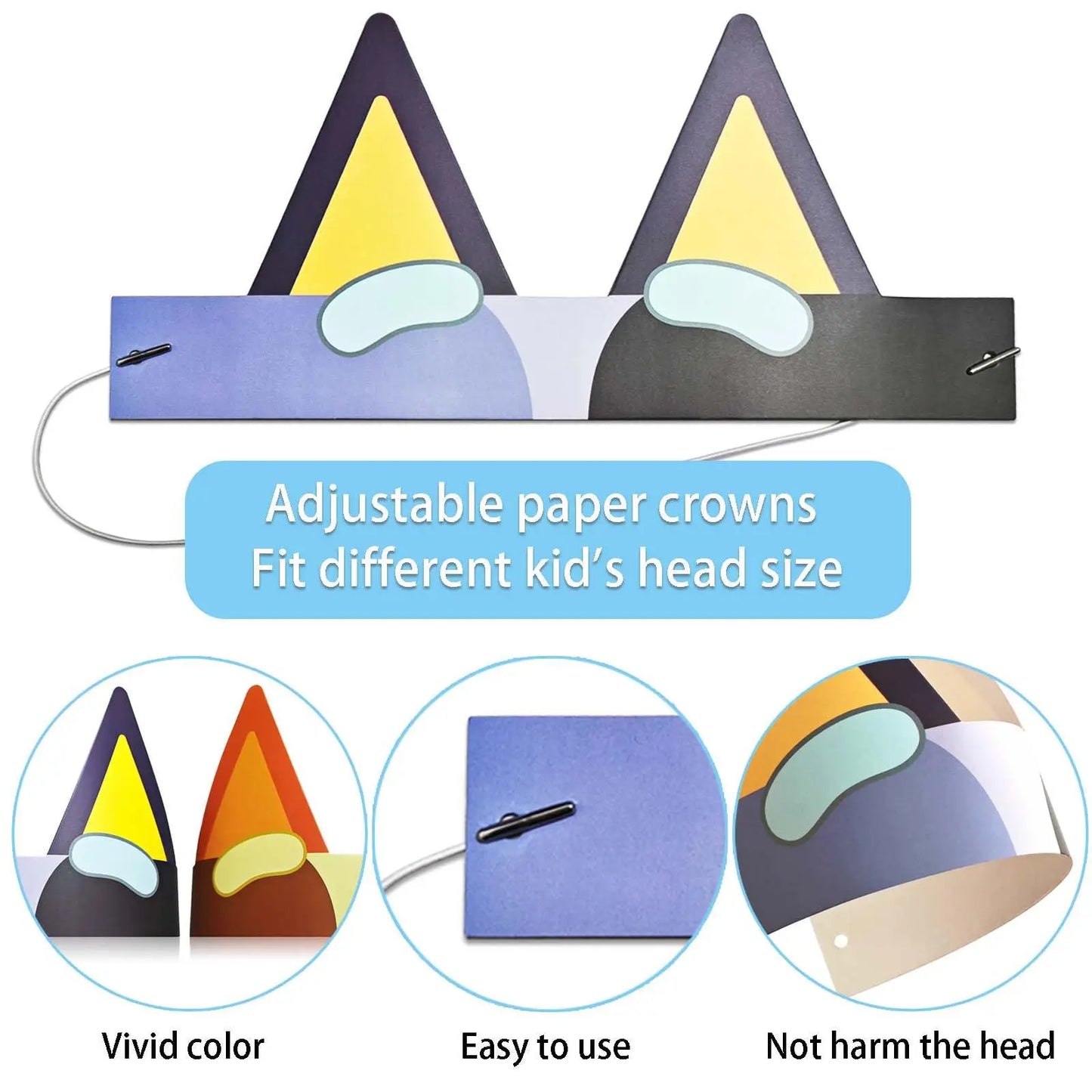 Bluey Party Cardboard Headbands
