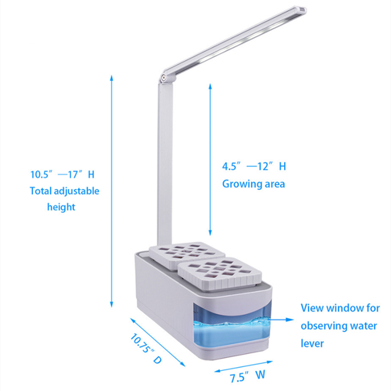 Indoor Herb ;) Vegetable Flower Growing Kit with Growth Light