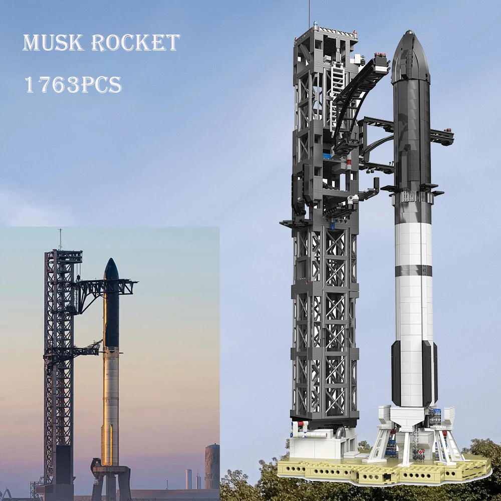 SpaceX Inspired - Starship & Tower Building Kit