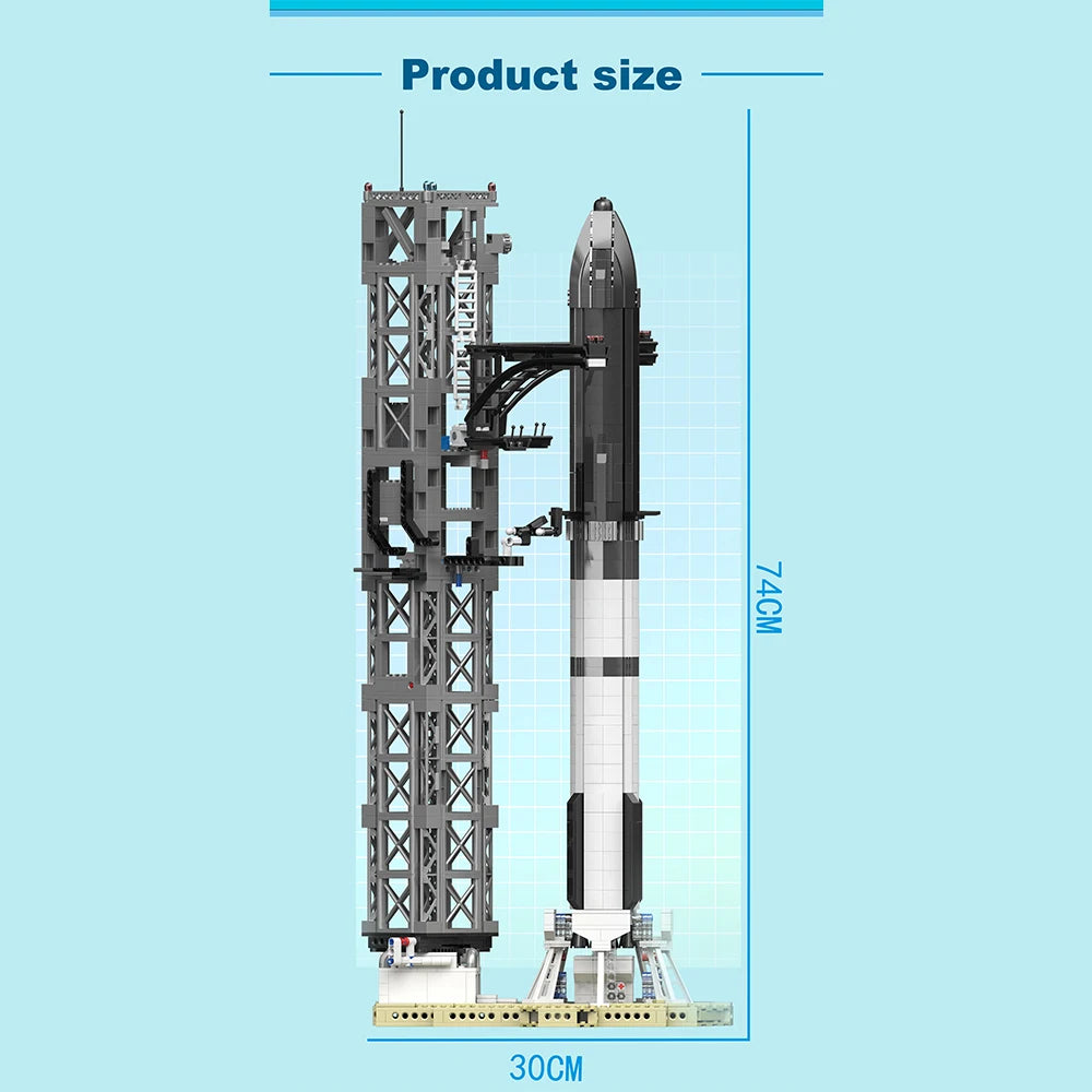 SpaceX Inspired - Starship & Tower Building Kit