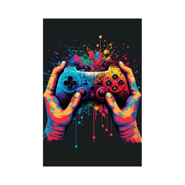 Splat Gaming Wall Art - Various Designs & Sizes