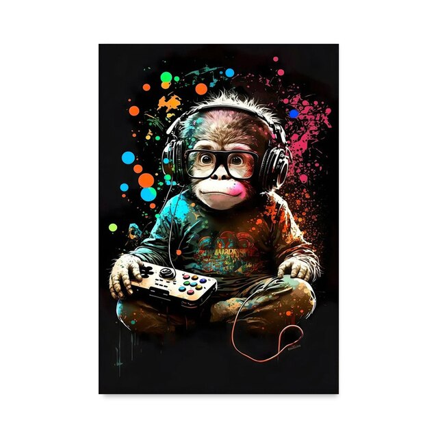 Splat Gaming Wall Art - Various Designs & Sizes