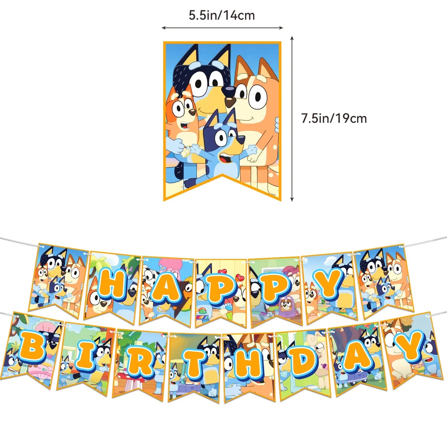 Bluey Party Supplies - Plates, Cups,Balloons & More