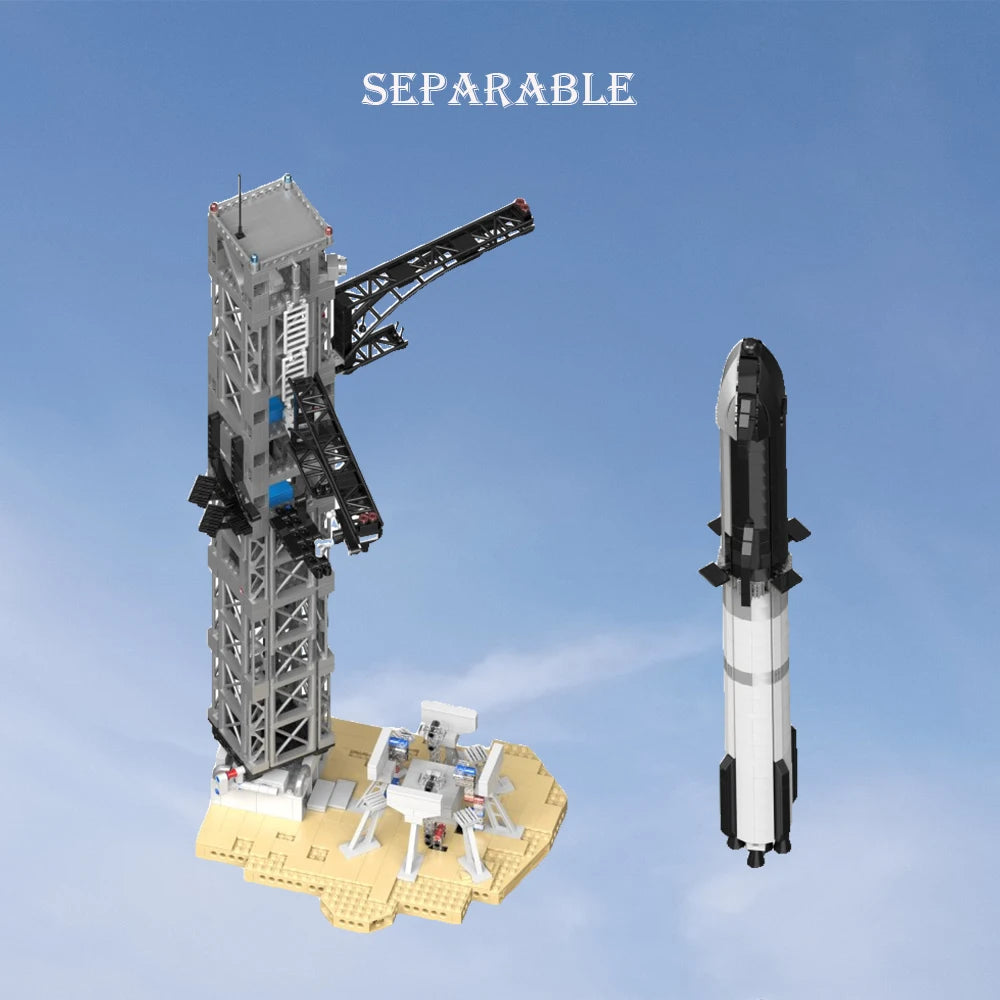 SpaceX Inspired - Starship & Tower Building Kit
