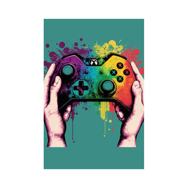 Splat Gaming Wall Art - Various Designs & Sizes