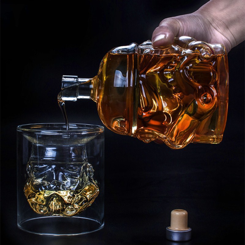 Star Wars Stormtrooper Whiskey Decanter & Glasses - Choose Options