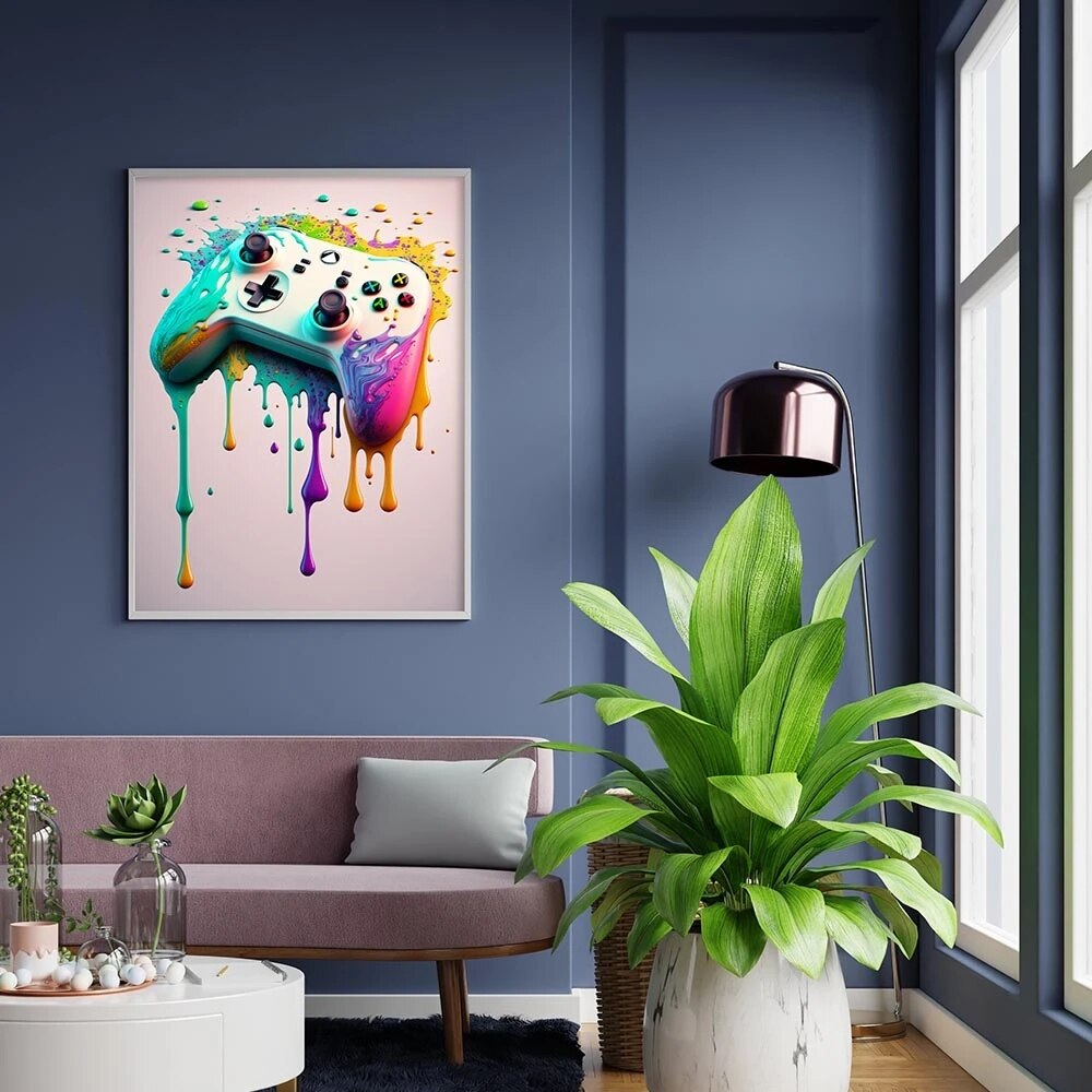 Splat Gaming Wall Art - Various Designs & Sizes
