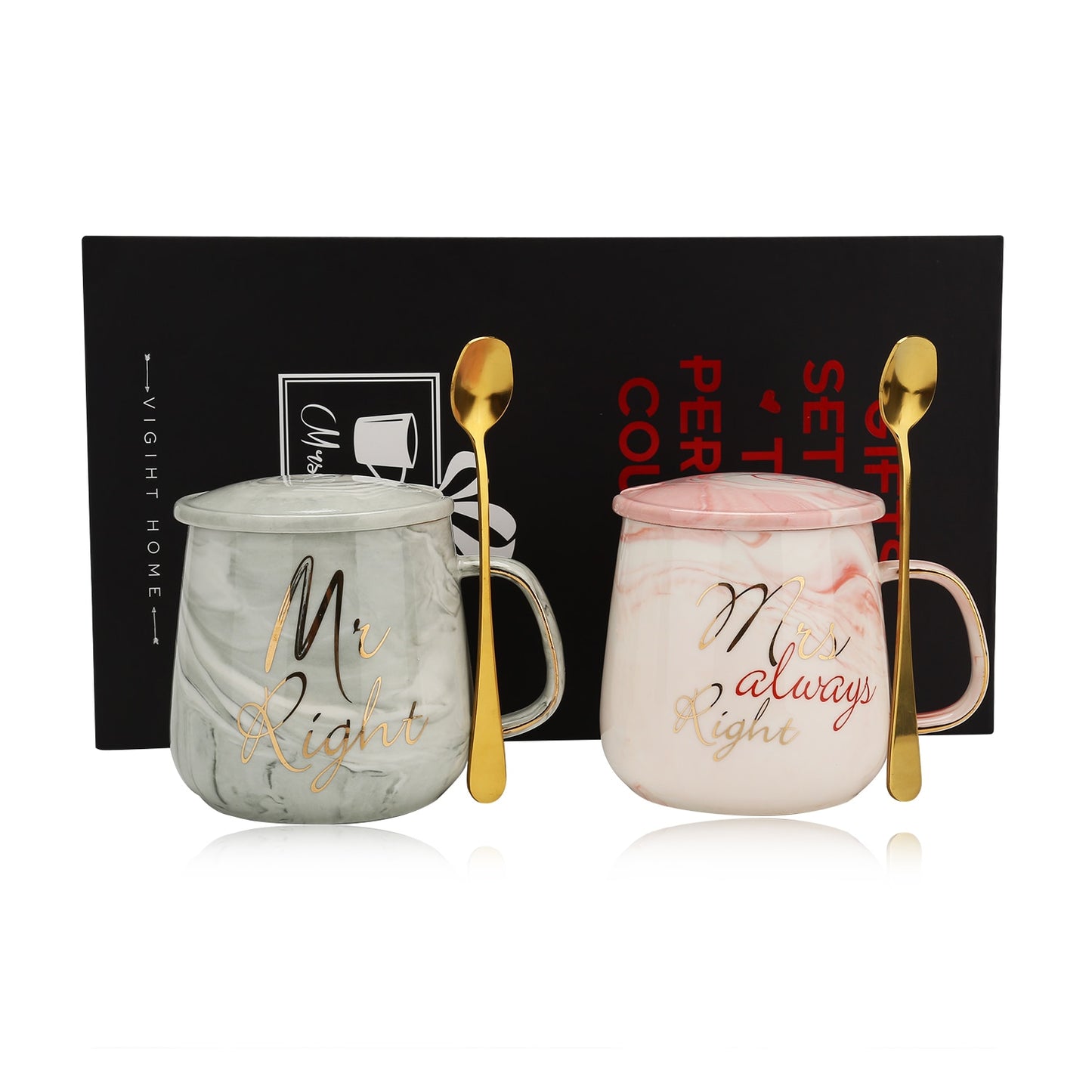 Mr & Mrs Coffee Mug Gift Set - Various Designs
