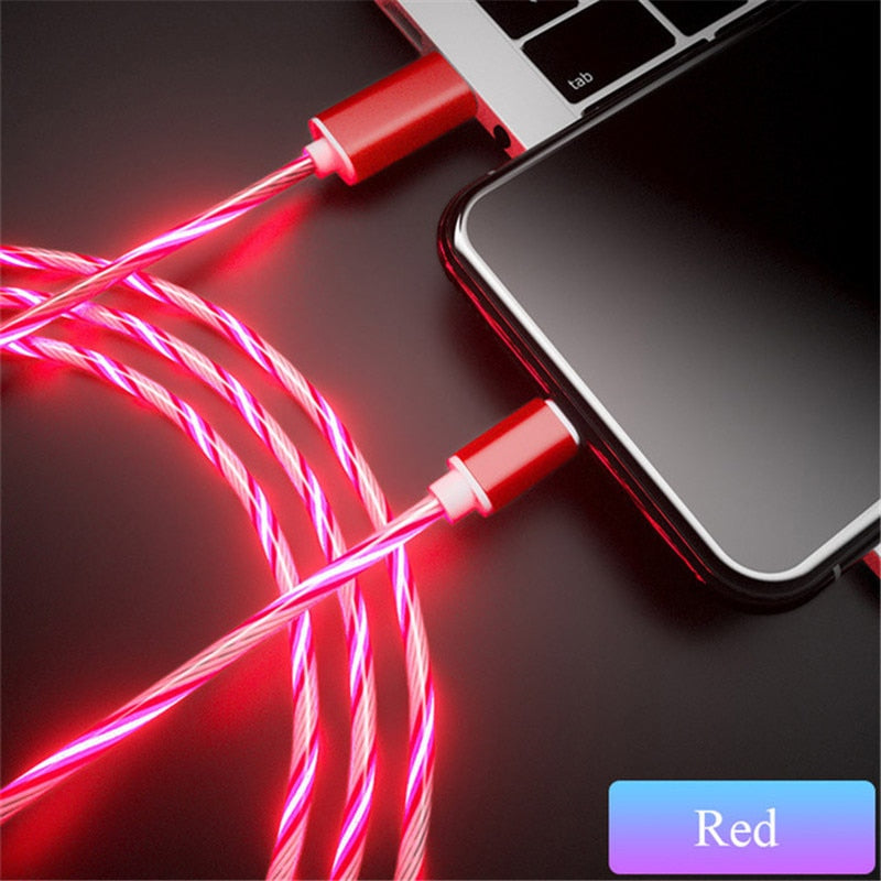LED USB-C Charging Cable - Various Colours