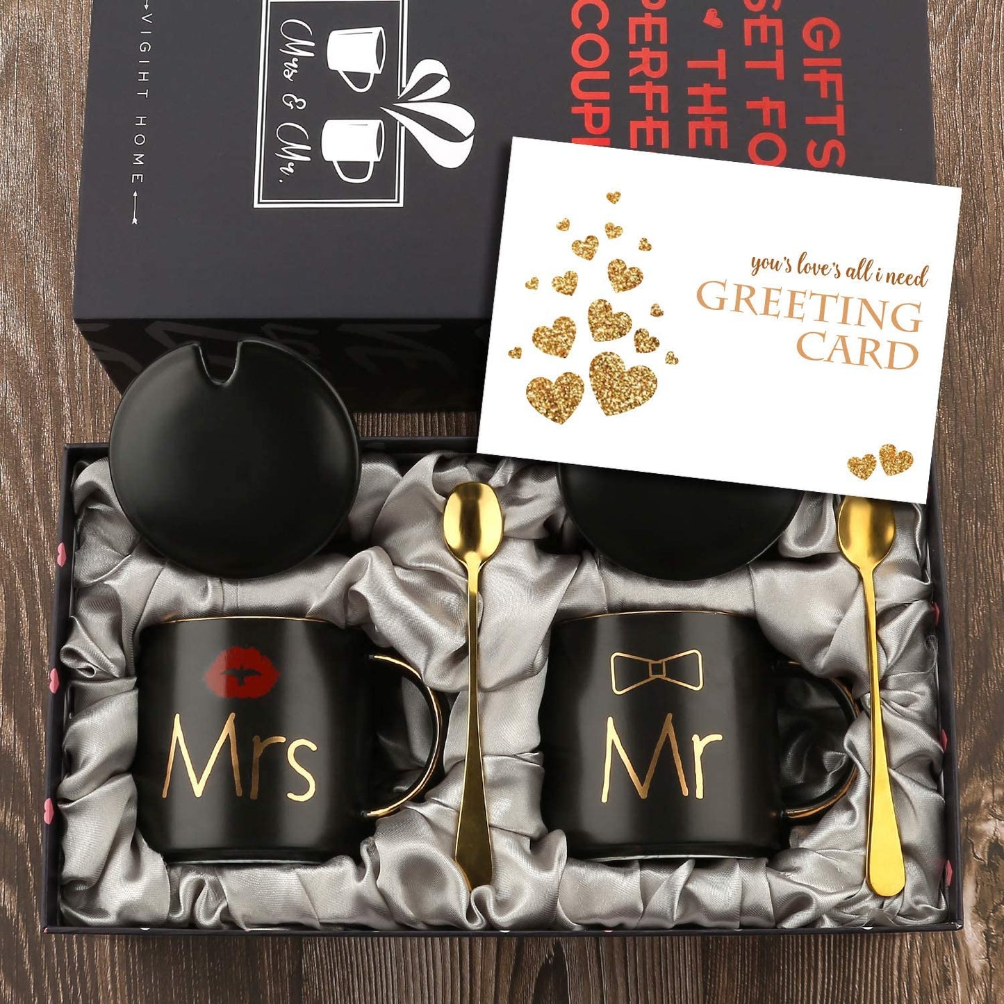 Mr & Mrs Coffee Mug Gift Set - Various Designs