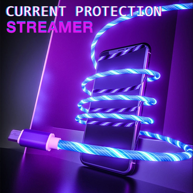 LED USB-C Charging Cable - Various Colours