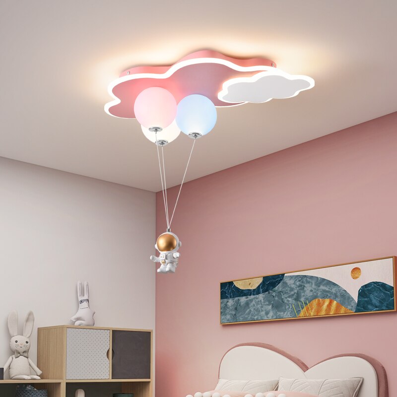 Children's Kid's Bedroom Balloon Ceiling Light - Various Styles & Colours