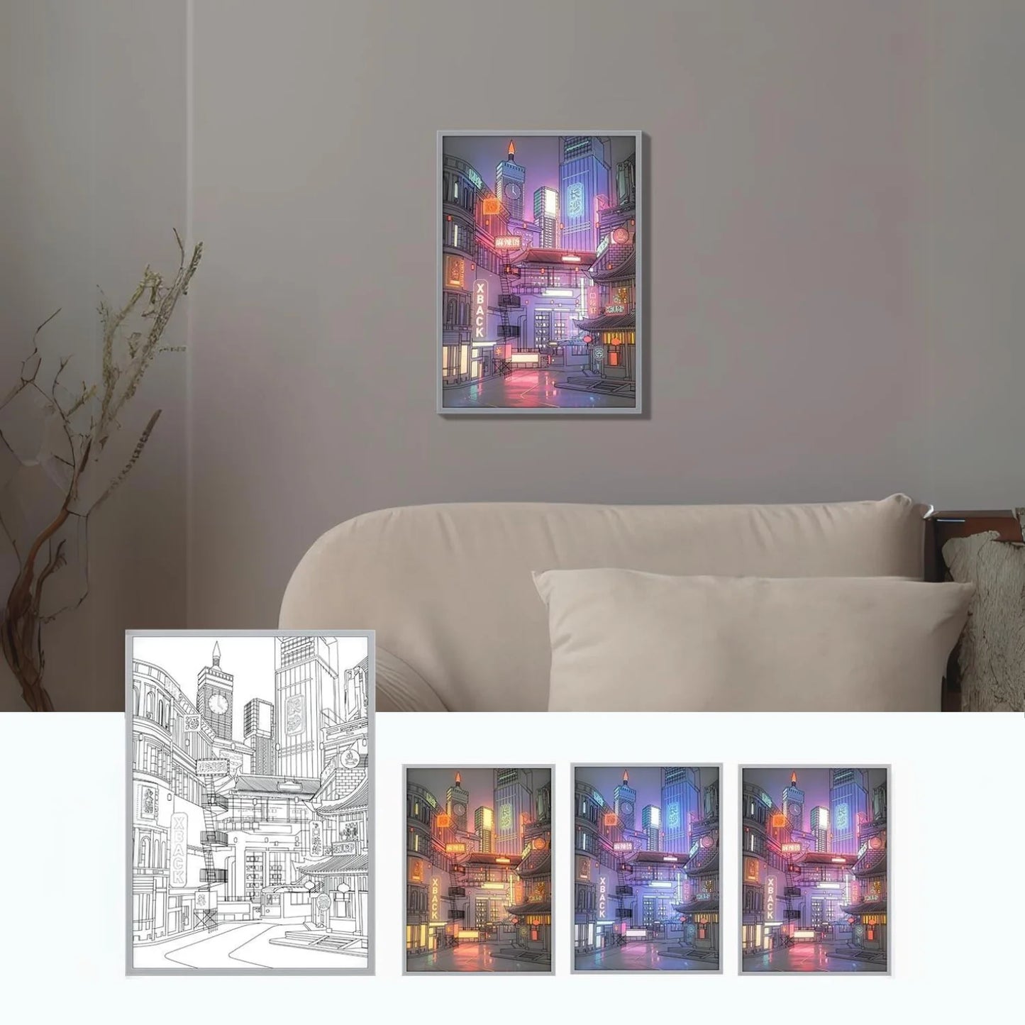 LED City View Light Picture Box - Various Designs