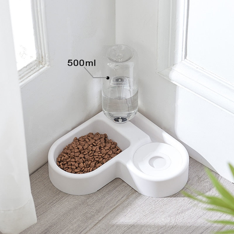 Cat/Dog Food & Water Station for Pets - Small or Large - Pink or Blue