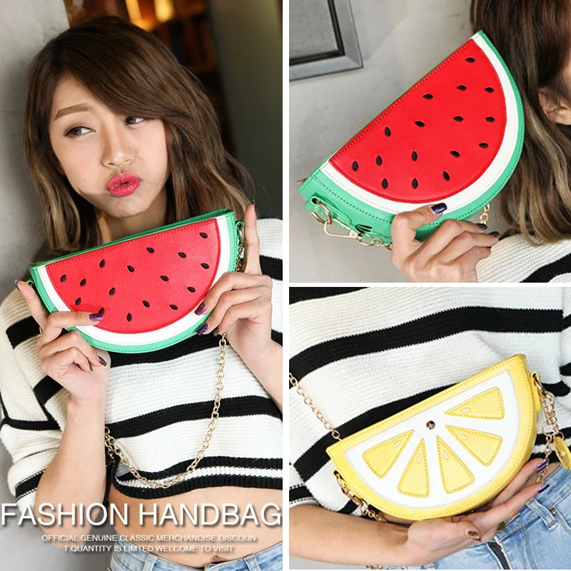 Watermelon / Lemon Fruit Style Shoulder Hand bag