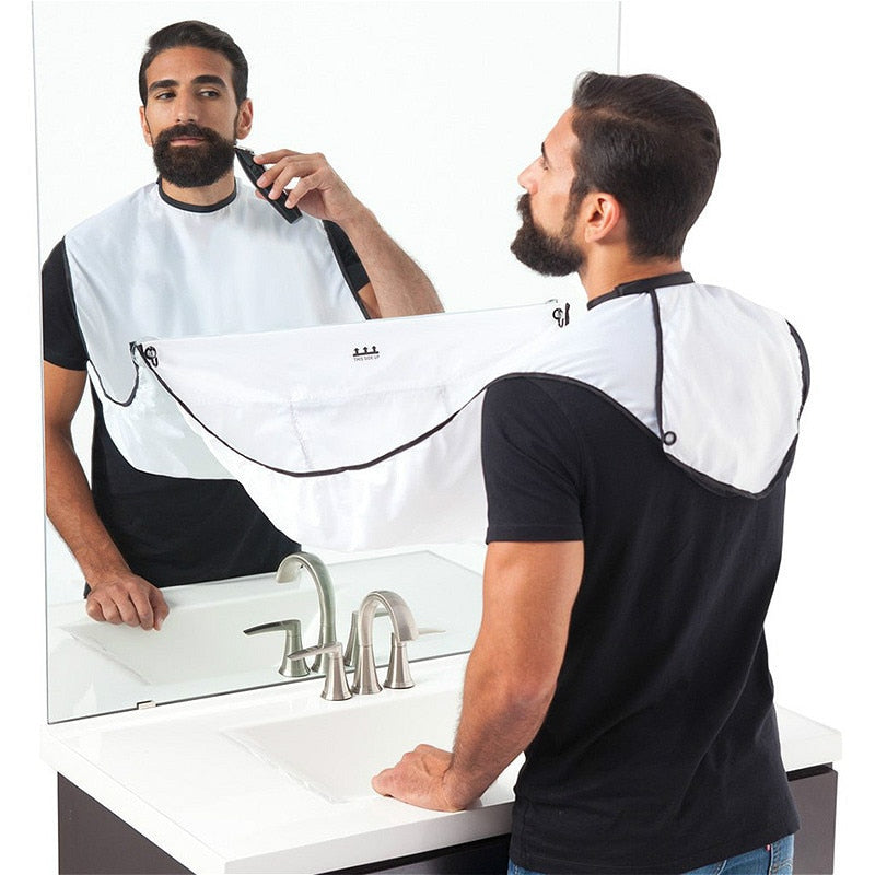 Men's Beard Shaving Apron - Black or White