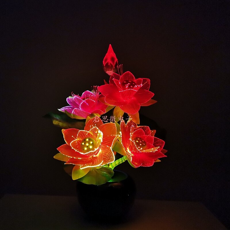 LED Lotus Flower Display Lamp