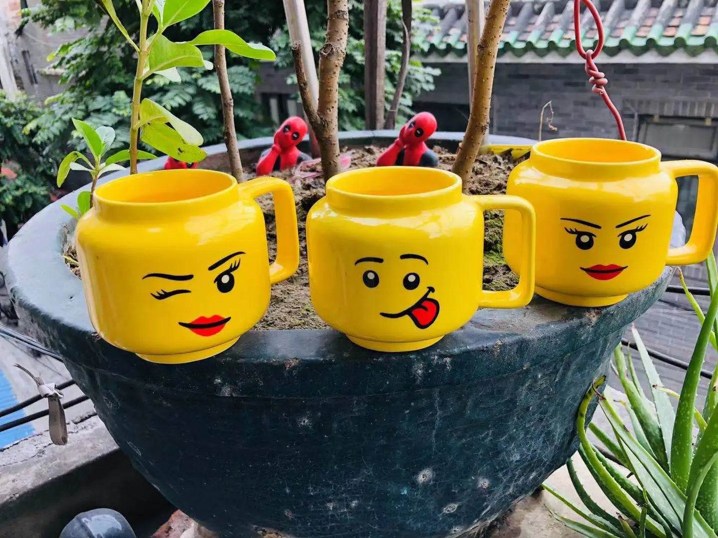 Lego Inspired - Stackable Ceramic Mugs - Various Designs