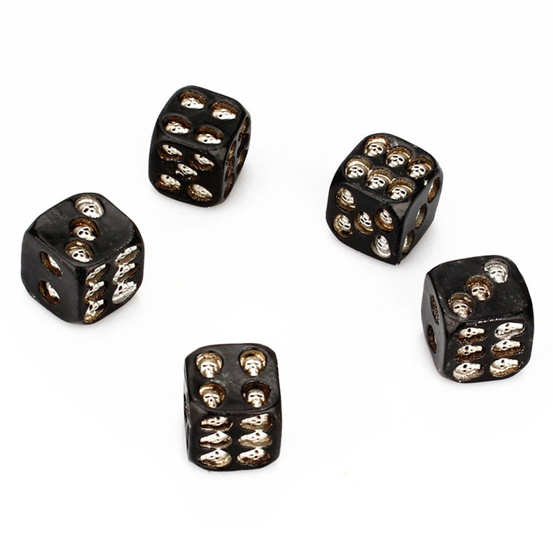 Resin Skull Game Dice - 5pcs a Set - 3 Styles