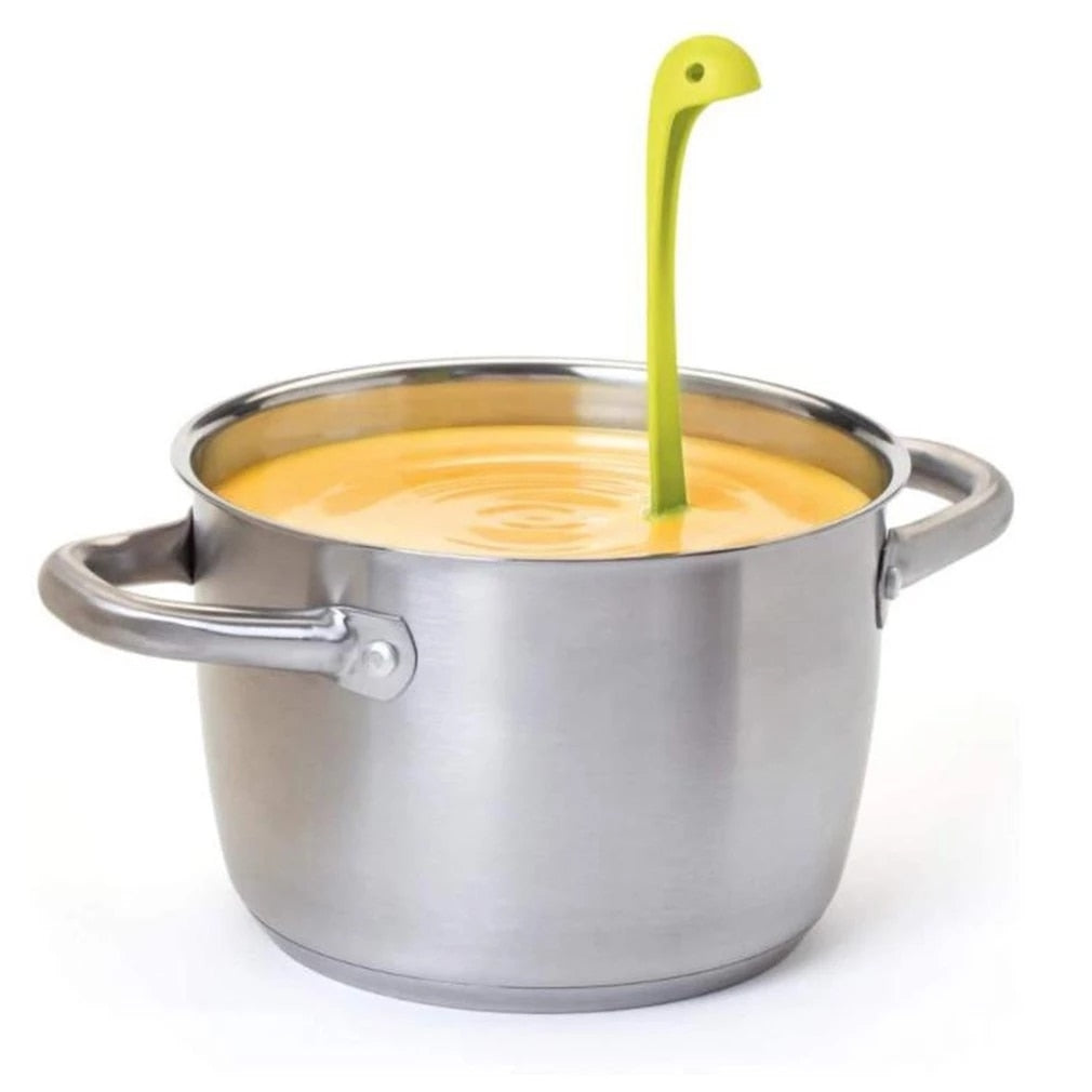 Lock Ness Monster Long Handle Cooking Soup Spoon - 3 Colour Options