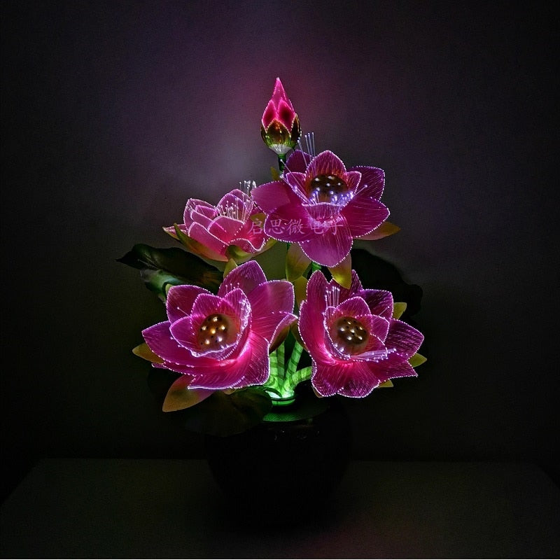 LED Lotus Flower Display Lamp