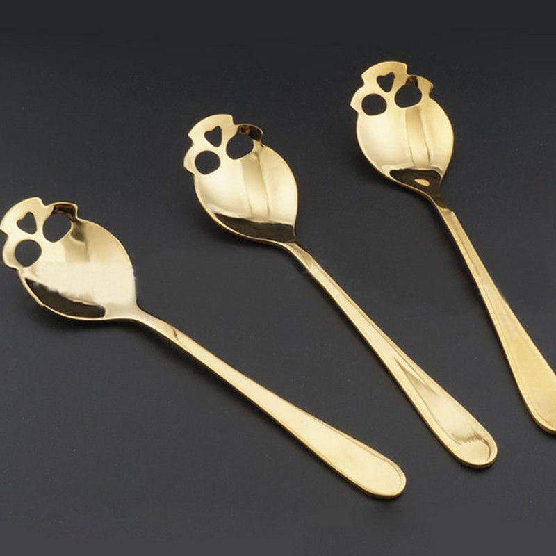 Stainless Steel Skull Teaspoon - Choice of 4 Finishes