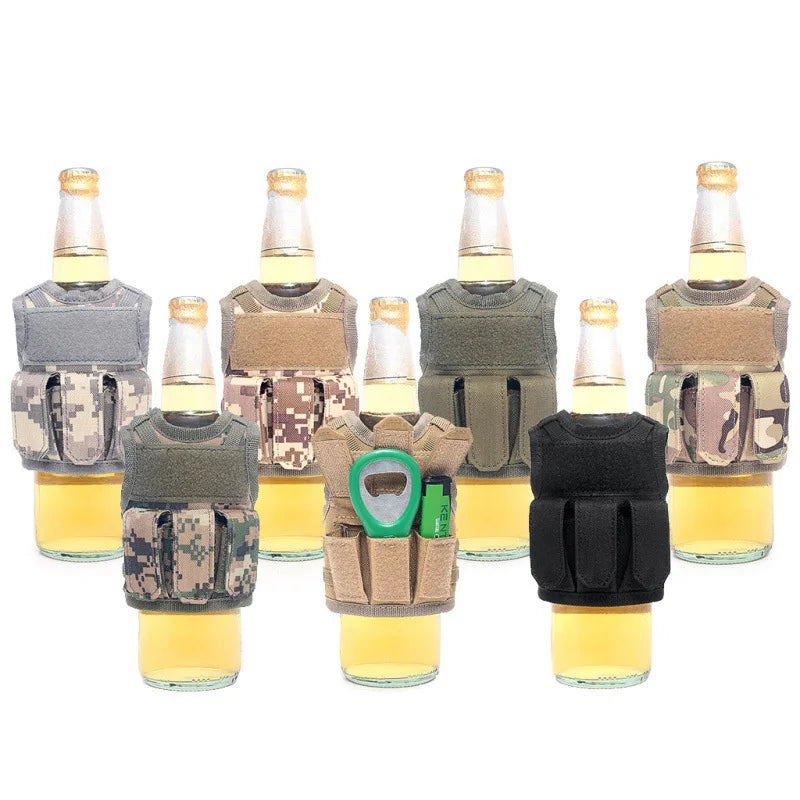 Bottle / Can Military Vest Holder - Various Colours