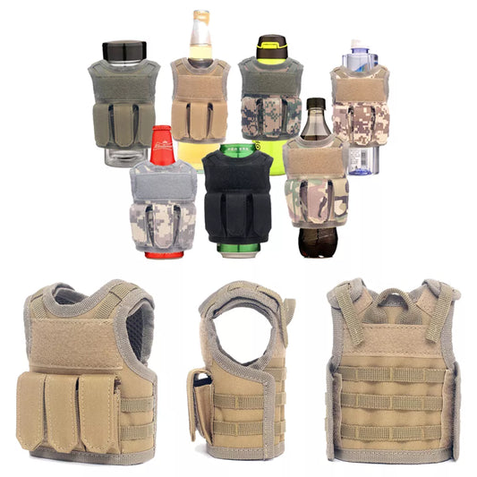 Bottle / Can Military Vest Holder - Various Colours