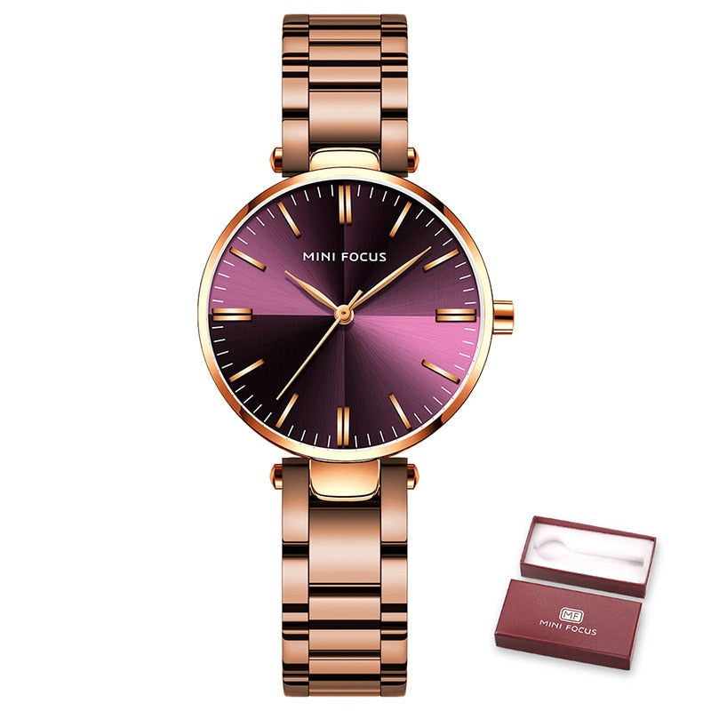 Minimalist Style Waterproof Women's Watch - Variety of Colours