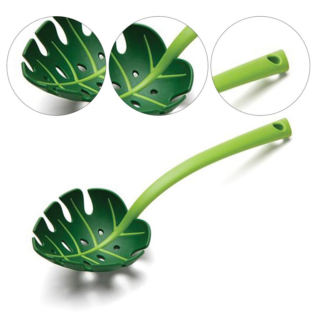 Leaf Design Salad Serving Spoon