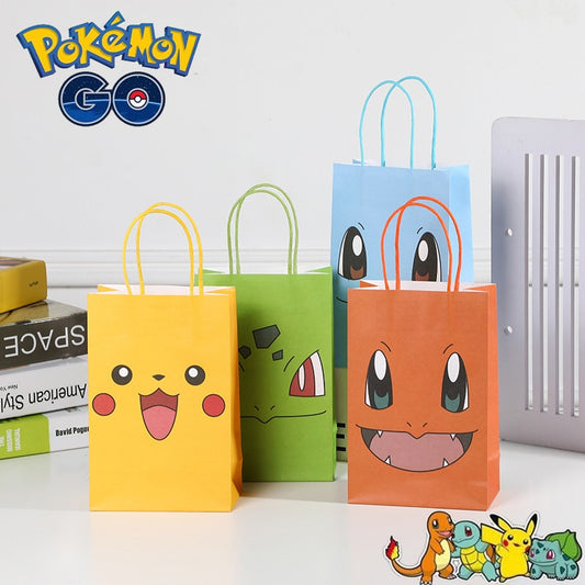 Kids Childrens Paper Pokemon Gift Bags - Various Designs