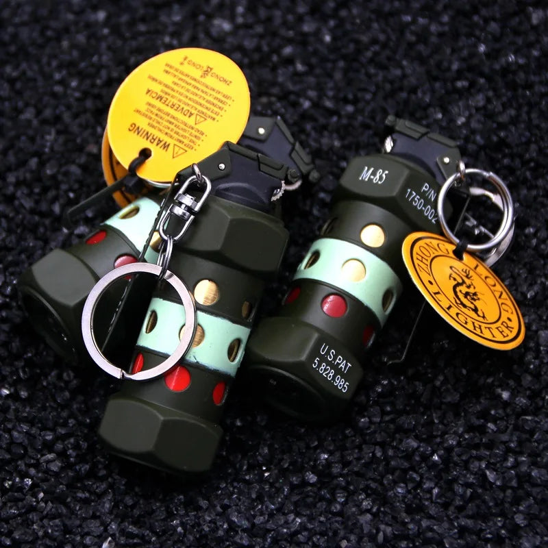 Grenade / Flashbang Design Metal Lighter