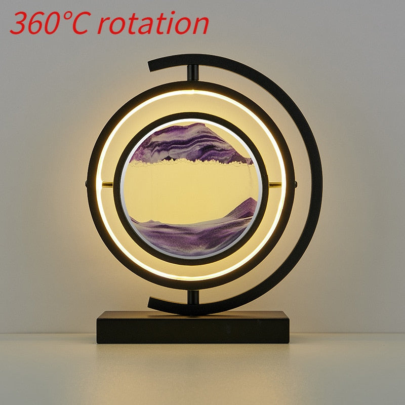 LED Quicksand Table Lamp - Modern Art - Choice of Colours