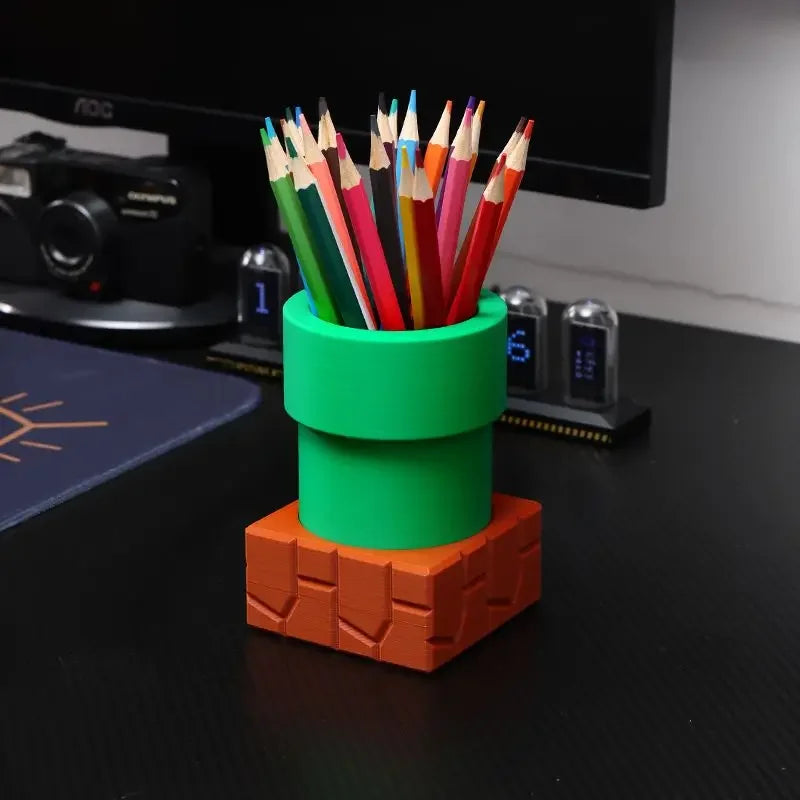 Super Mario Inspired - Pipework Desktop Organiser