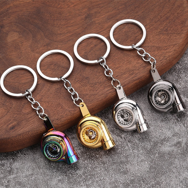 Metal Car Enthusiast Car Part Key Chains - Various Designs