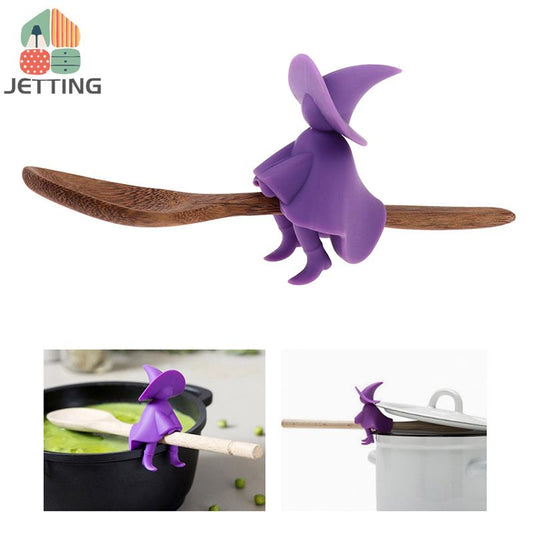 Silicone Witch Cooking Spoon Holder