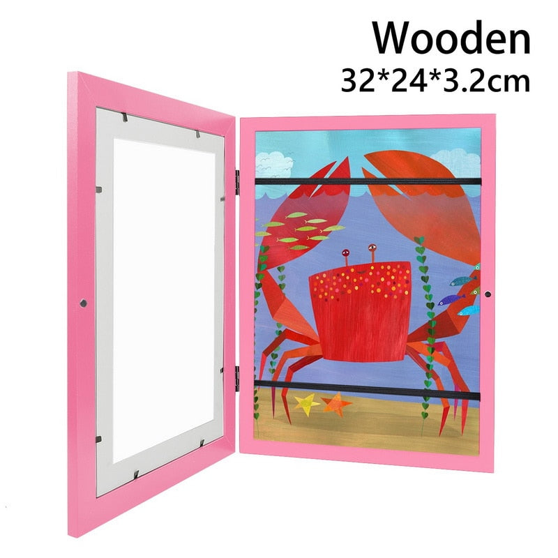 Interchangeable Picture Frame for Children's Drawings - Various Colours & Sizes