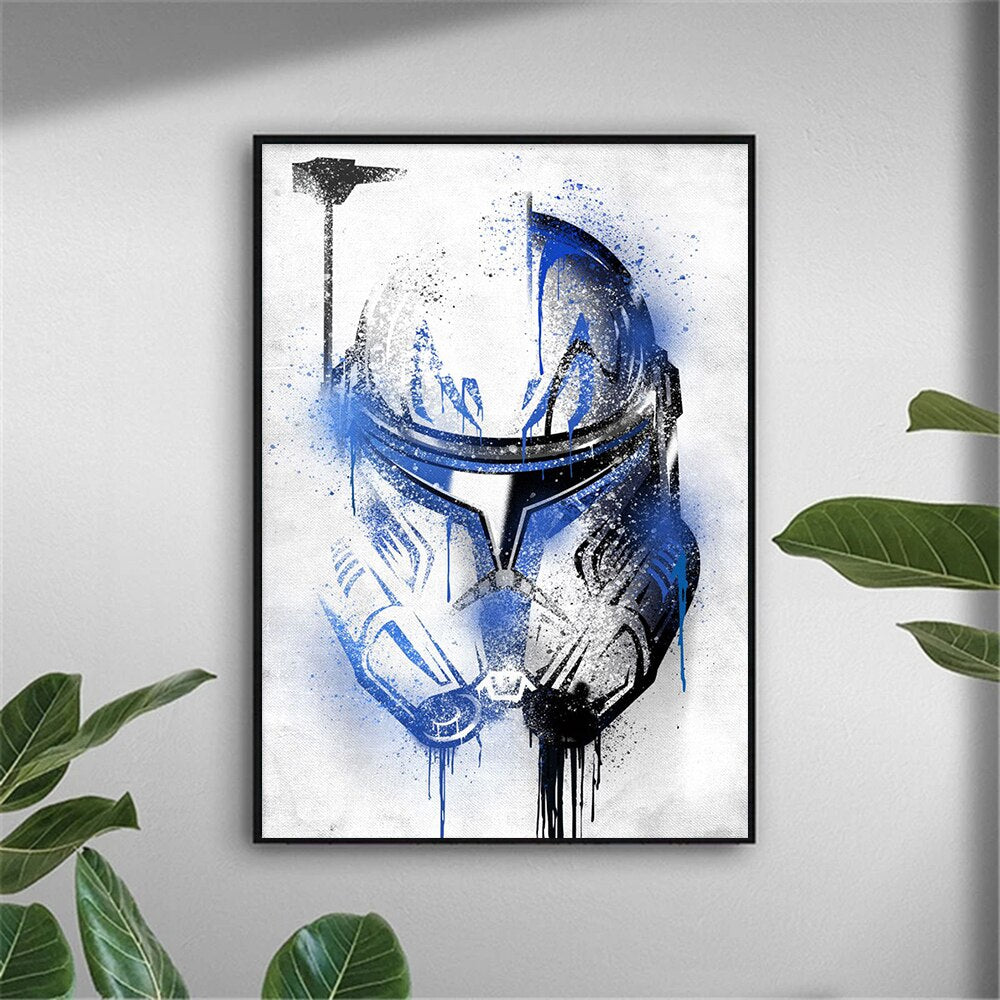 Disney Star Wars Canvas Spraypaint Wall Art - Various Designs