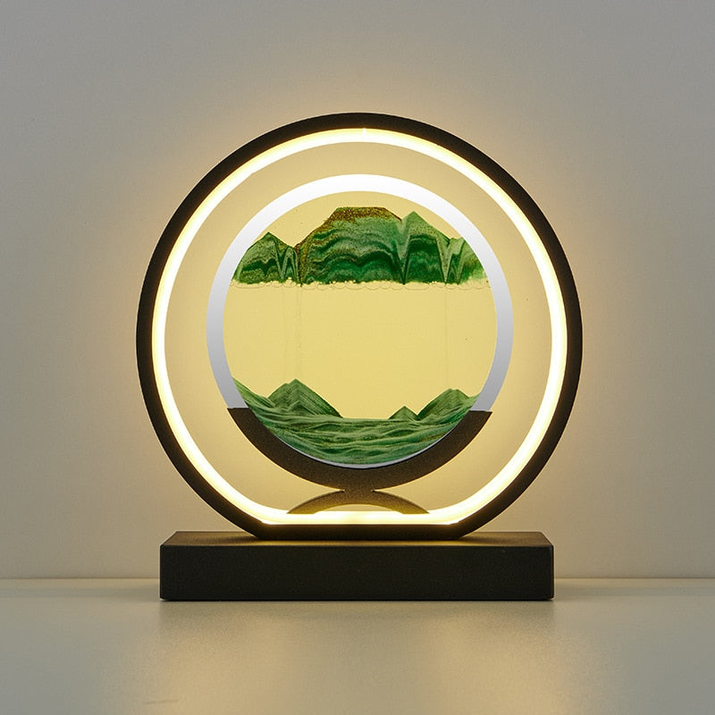 LED Quicksand Table Lamp - Modern Art - Choice of Colours