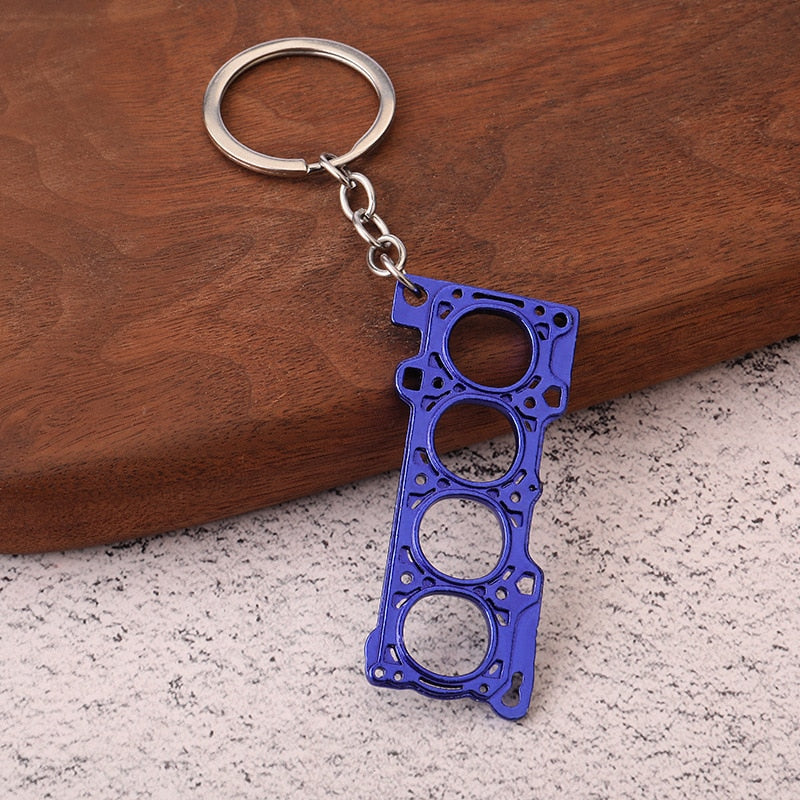 Metal Car Enthusiast Car Part Key Chains - Various Designs