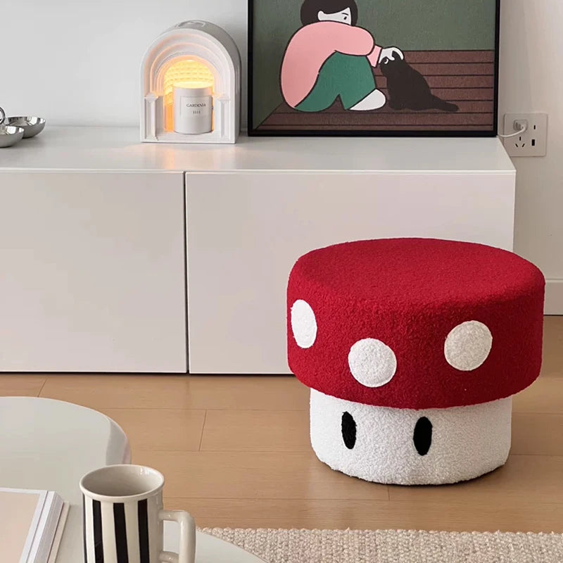 Super Mario Inspired - Mushroom Power-UP Ottoman Stool