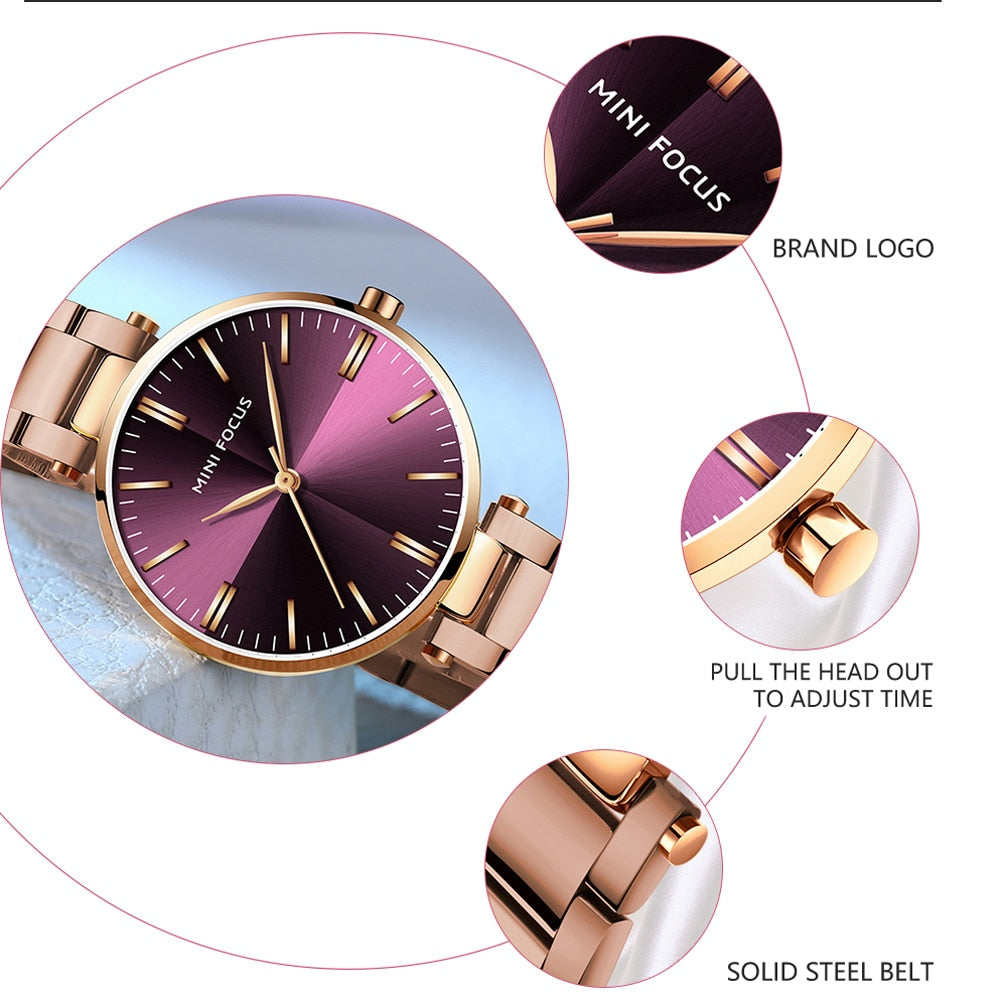 Minimalist Style Waterproof Women's Watch - Variety of Colours