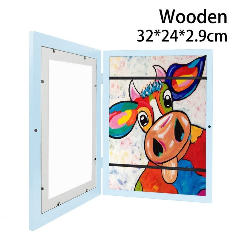 Interchangeable Picture Frame for Children's Drawings - Various Colours & Sizes