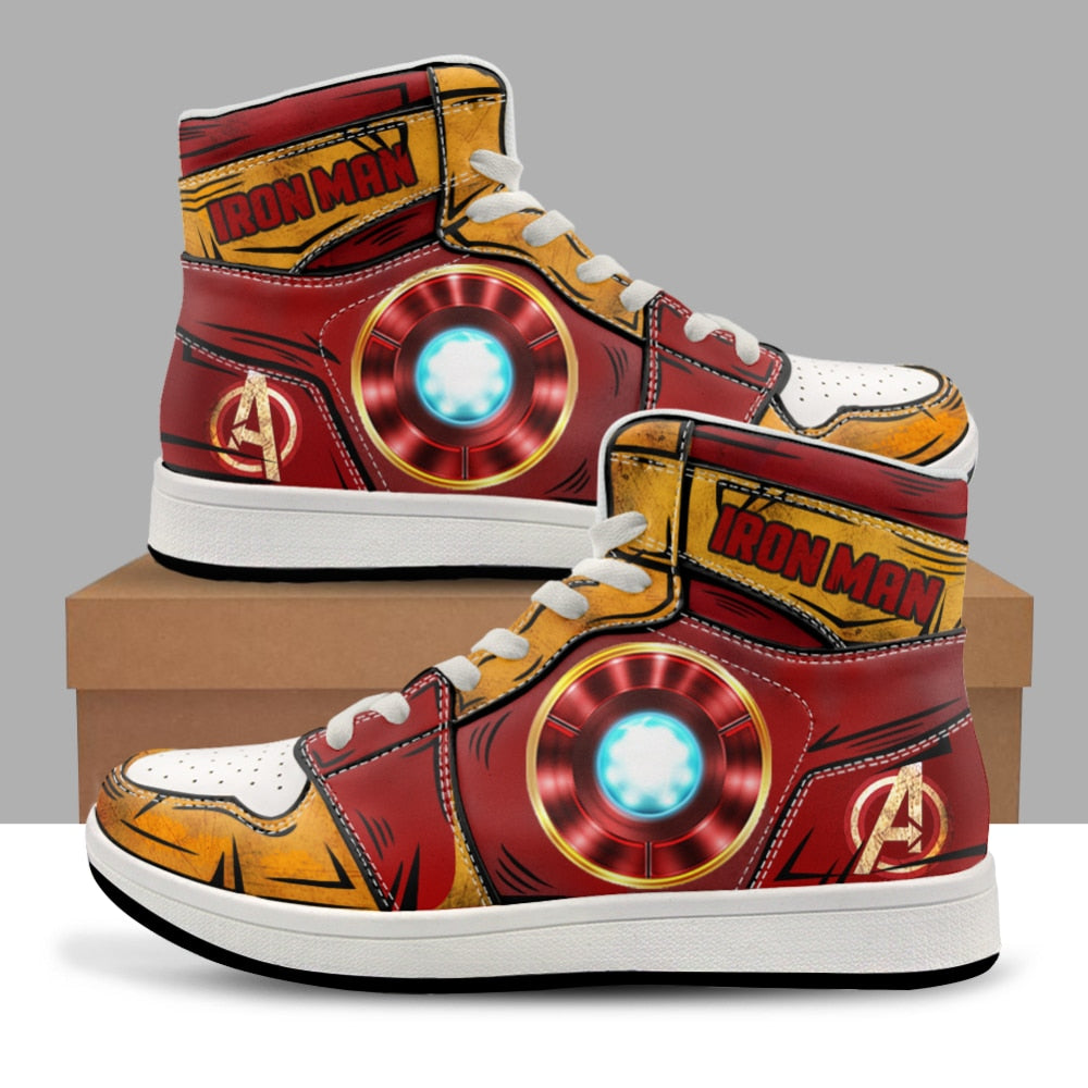 Avengers Themed Printed Shoes Sneakers - Various Hero Designs & Sizes