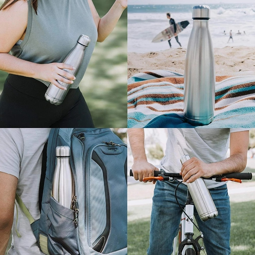 750ml Stainless Steel Secret Safety Compartment Water Bottle