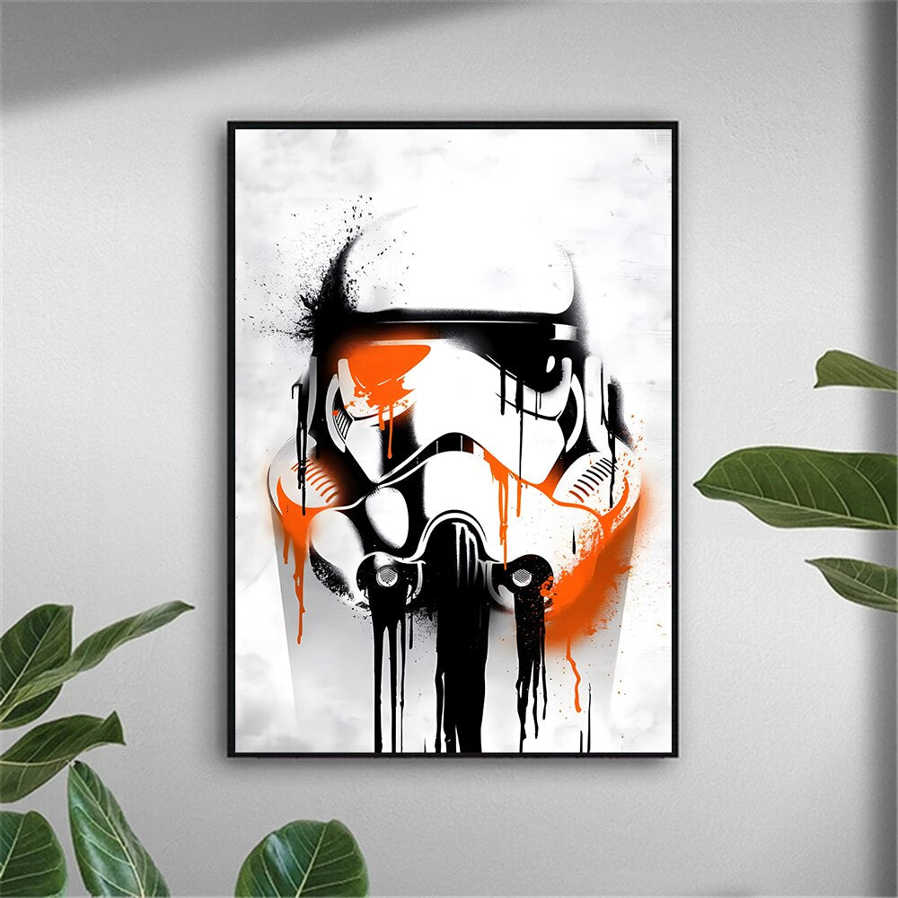 Disney Star Wars Canvas Spraypaint Wall Art - Various Designs