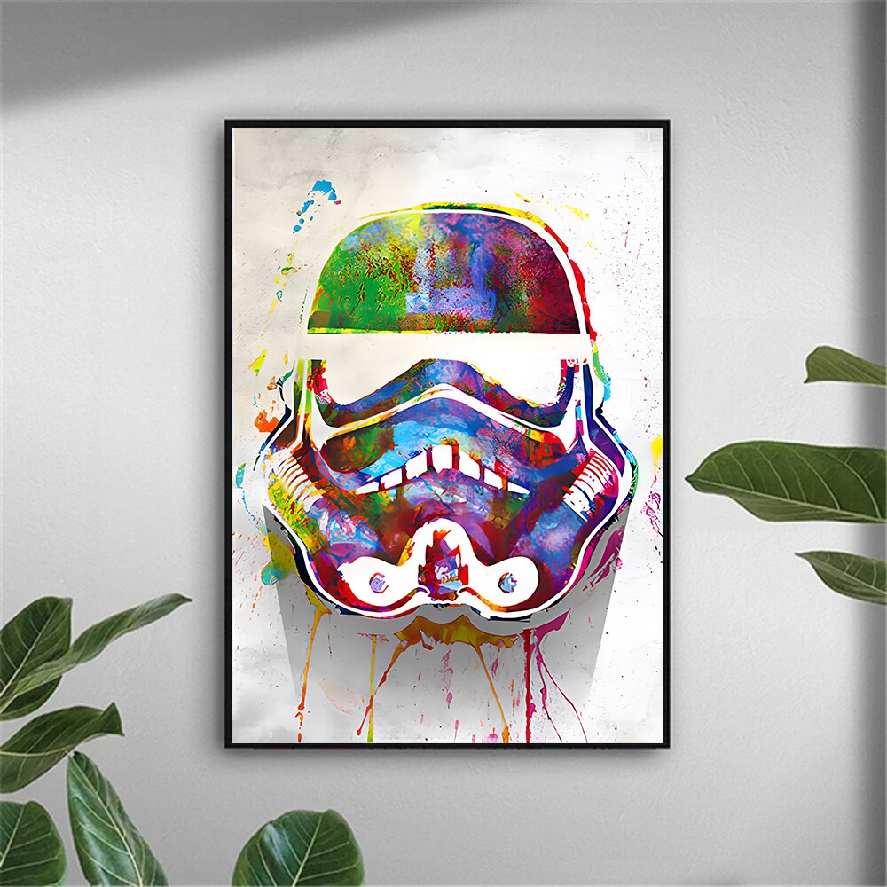 Disney Star Wars Canvas Spraypaint Wall Art - Various Designs