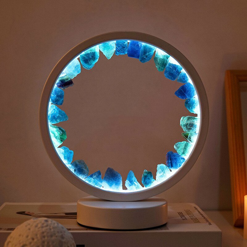 Amethyst Mineral LED Lamp - Variety of Mineral Designs