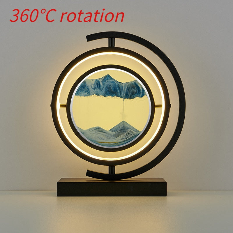 LED Quicksand Table Lamp - Modern Art - Choice of Colours